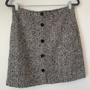 *2/$50* LOFT wool button front skirt